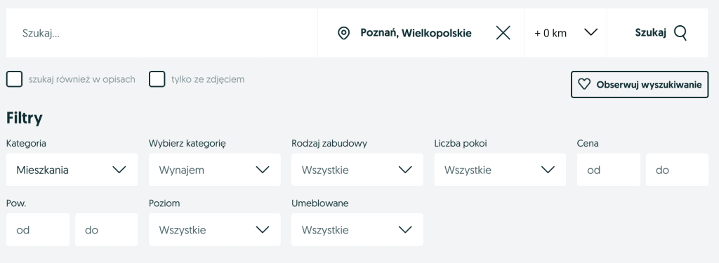 screenshot z olx.pl